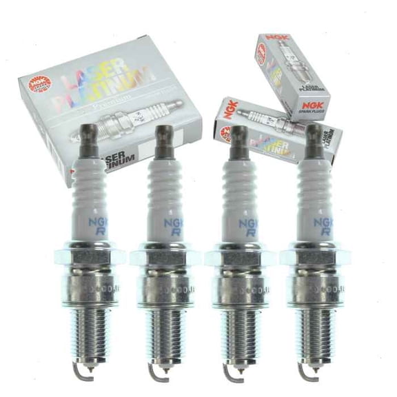 4 pc NGK Laser Platinum Spark Plugs compatible with Kia Optima 2.4L L4 2001-2006