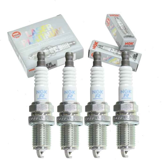 4 pc NGK Laser Platinum Spark Plugs compatible with Mazda 2 1.5L L4 2011-2014