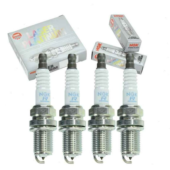4 pc NGK Laser Platinum Spark Plugs compatible with Volkswagen Golf 1.8L 2.0L L4 2000-2006