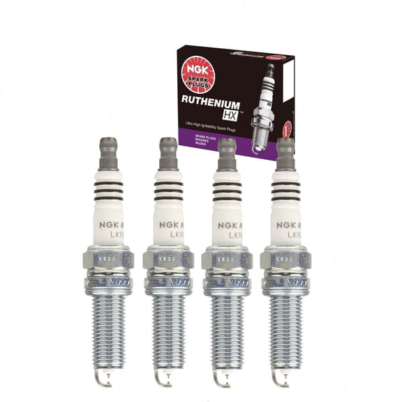 4 pc NGK Ruthenium HX Spark Plugs compatible with Hyundai Elantra 1.8L L4 2011
