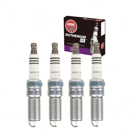 4 pc NGK Ruthenium HX Spark Plugs compatible with Isuzu i-280 2.8L L4 2006