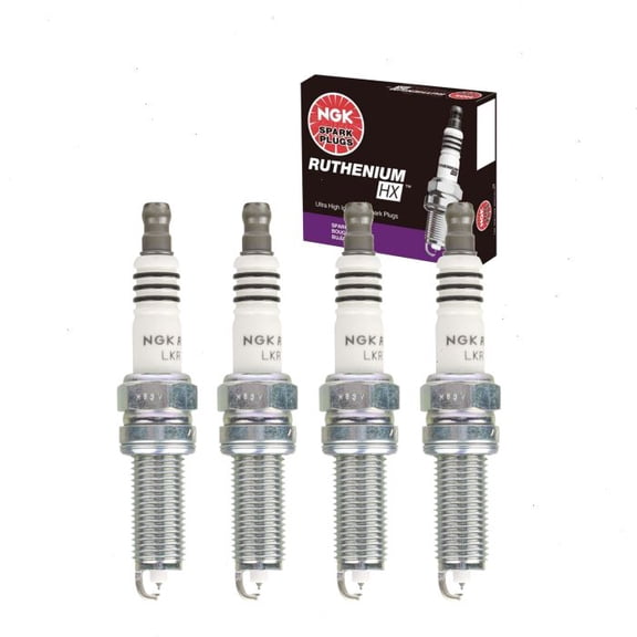 4 pc NGK Ruthenium HX Spark Plugs compatible with Kia Forte Koup 2.0L L4 2014-2017