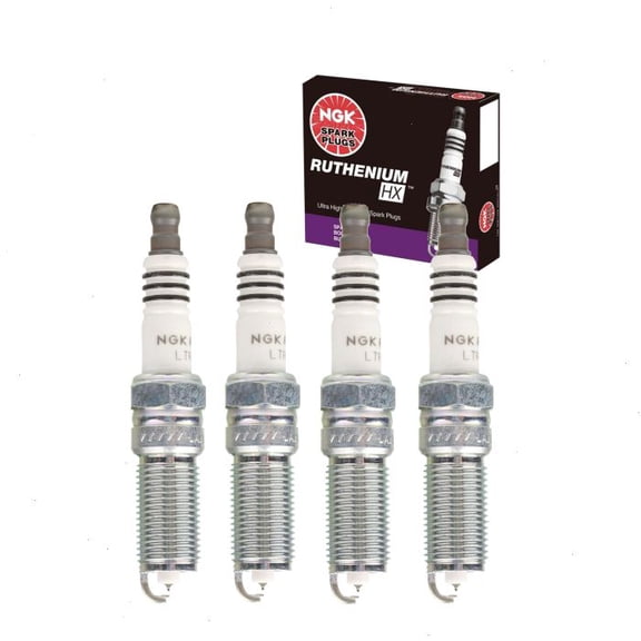 4 pc NGK Ruthenium HX Spark Plugs compatible with Lincoln Nautilus 2.0L L4 2019-2021