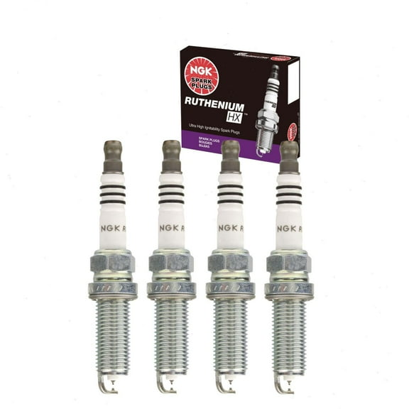 4 pc NGK Ruthenium HX Spark Plugs compatible with Mazda CX-5 2.0L 2.5L L4 2013-2020