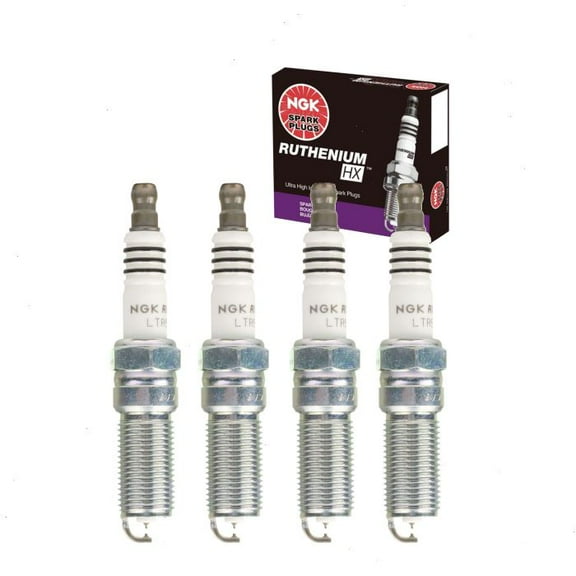 4 pc NGK Ruthenium HX Spark Plugs compatible with Pontiac G5 2.2L 2.4L L4 2007-2010