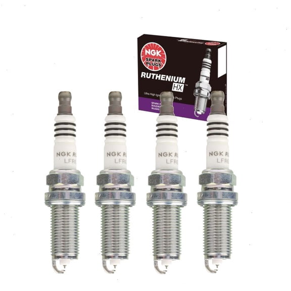 4 pc NGK Ruthenium HX Spark Plugs compatible with Saab 9-2X 2.5L H4 2006