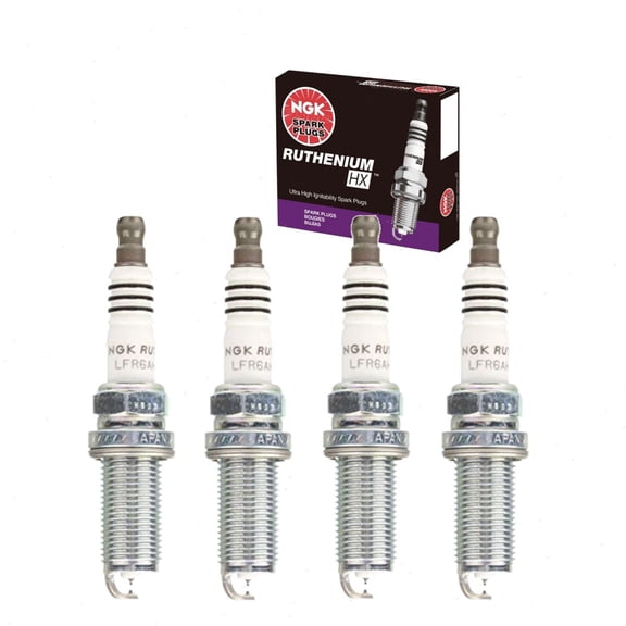 4 pc NGK Ruthenium HX Spark Plugs compatible with Toyota 4Runner 2.7L L4 2010