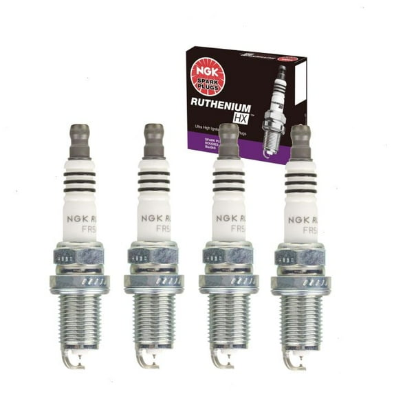 4 pc NGK Ruthenium HX Spark Plugs compatible with Toyota Yaris 1.5L L4 2006-2019