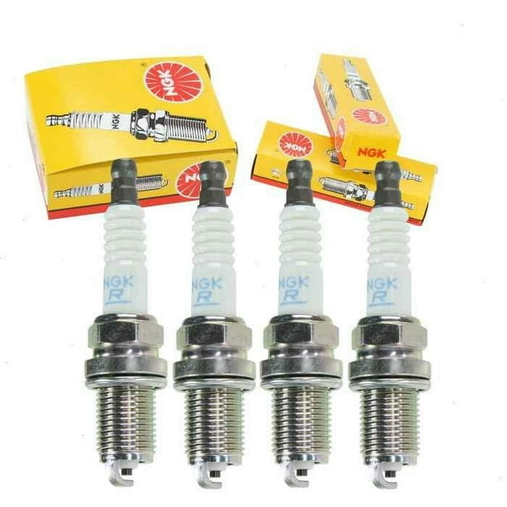 4 pc NGK Standard Spark Plugs compatible with Toyota Matrix 1.8L 2.4L L4 2003-2012