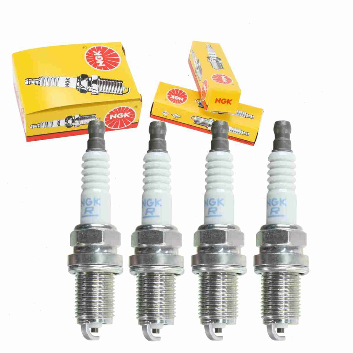 4 pc NGK Standard Spark Plugs compatible with Toyota Yaris 1.5L L4 2006
