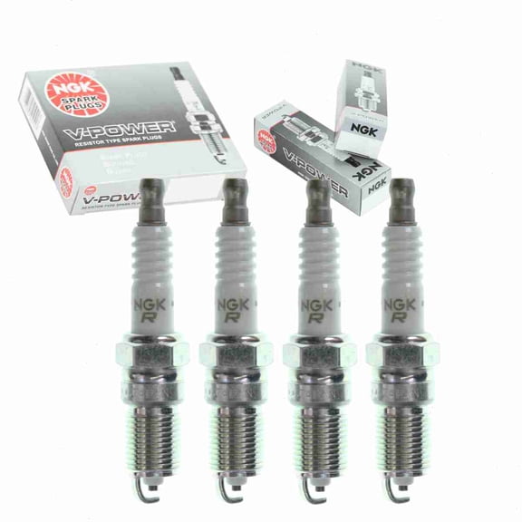 4 pc NGK V-Power Spark Plugs compatible with Mazda 6 2.3L L4 2003-2005