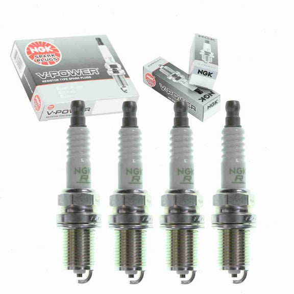 4 pc NGK V-Power Spark Plugs compatible with Mazda Protege 1.5L 1.8L 2.0L L4 1990-2003
