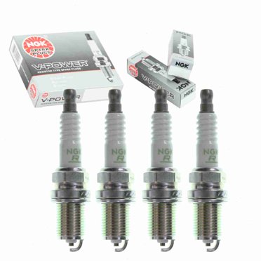 Smooth Idle & Strong Power: NGK V-Power Spark Plug Set For 1995-1997 Nissan Pickup 2.4L (4 Pcs)