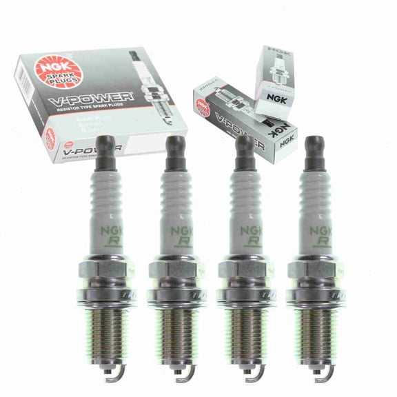 4 pc NGK V-Power Spark Plugs compatible with Toyota Celica 1.8L L4 2000-2003