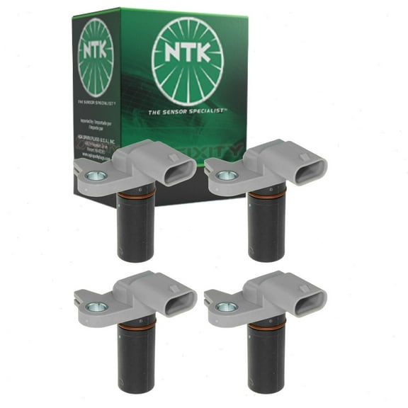 4 pc NTK Camshaft Position Sensors compatible with Ford Edge 2.7L V6 2015-2022