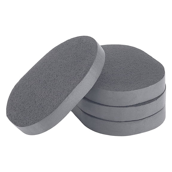 4 pc PVA Sponge Makeup Powder Puff Oval Black 10.3~11x8~8.5x1.3cm