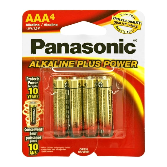 4 - pc. Panasonic AAA Alkaline Battery Pack