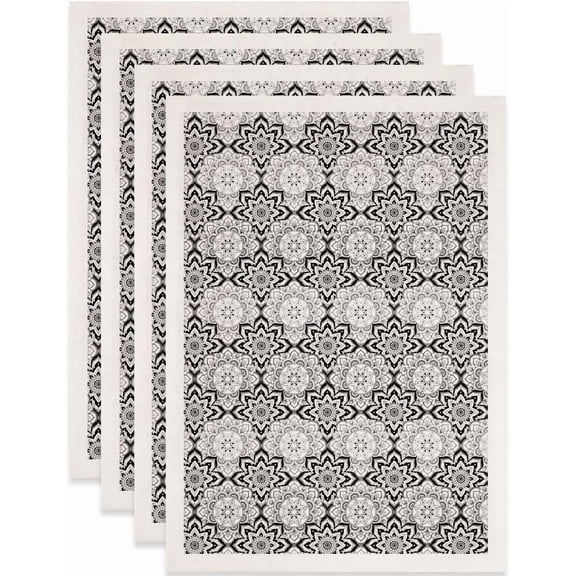 4 pc Paper Ceramic Decals Pottery Ceramics Clay Transfer Underglaze Flower Paper Floral 520x370mm Pattern: 48x33mm for DIY