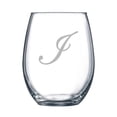 thumbnail image 1 of 4-pc Precious Script Personalized 15 oz Stemless Wine Glass, Letter I, 1 of 3