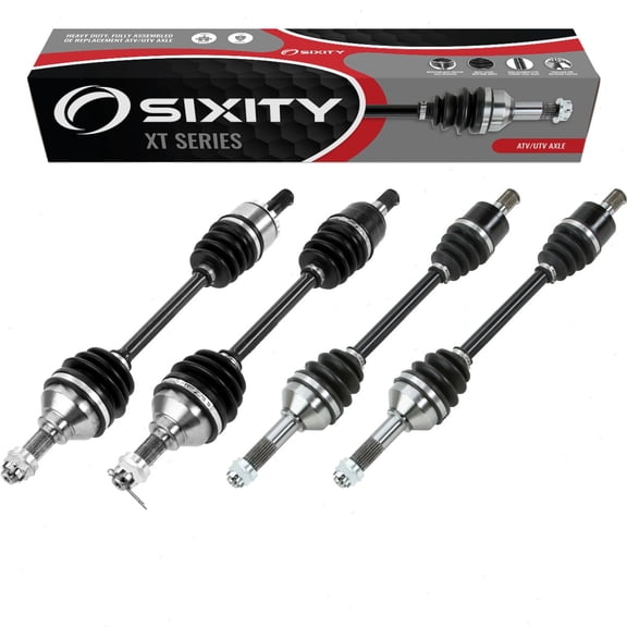 4 pc Sixity XT Front Rear Left Right Axle compatible with Kawasaki Brute Force 750i 2013 - KVF750GDF EPS 4X4