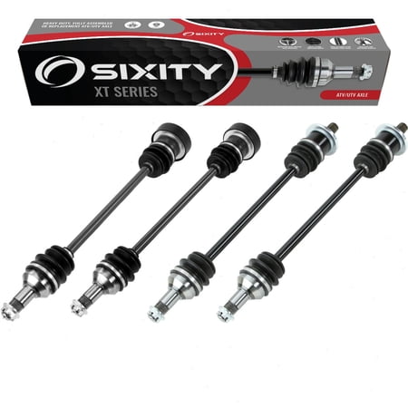4 pc Sixity XT Front Rear Left Right Axles compatible with Arctic Cat Prowler 550 650 4x4 Auto H1 HDX 700 Limited XT 700i 550i M4 XTX EFI XTZ 1000 Baja H2 1000i 2006-2015