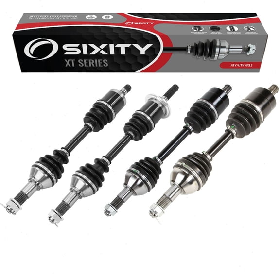 4 pc Sixity XT Front Rear Left Right Axles compatible with Can-Am Outlander 1000 DPS EFI XT XT-P Mossy Oak Hunting Edition X xc 500 570 mr 650 6x6 North 800R 850 L Max LTD Limited M 2011-2020