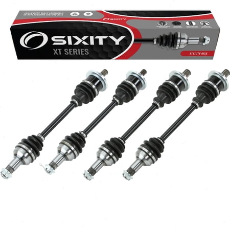 4 pc Sixity XT Front Rear Left Right Axles compatible with Arctic Cat 400 4x4 Auto 500 LE TBX 650 H1 V-2 LE TS 2005