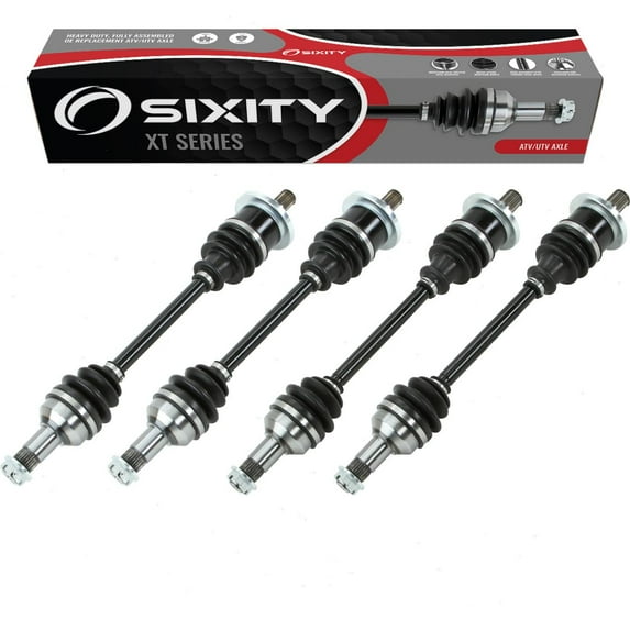 4 pc Sixity XT Front Rear Left Right Axles compatible with Arctic Cat 500 4x4 Auto TRV 400 Core 2006-2014