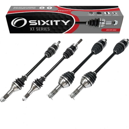 4 pc Sixity XT Front Rear Left Right Axles compatible with Can-Am Commander 1000 DPS Limited XT XT-P Max 2017-2018