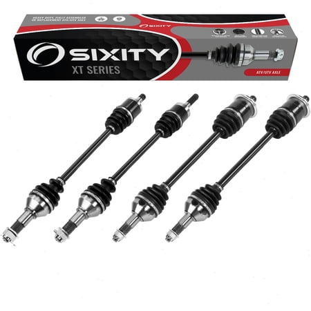 4 pc Sixity XT Front Rear Left Right Axles compatible with Can-Am Commander 1000 LTD X XT 800R DPS 2011-2015