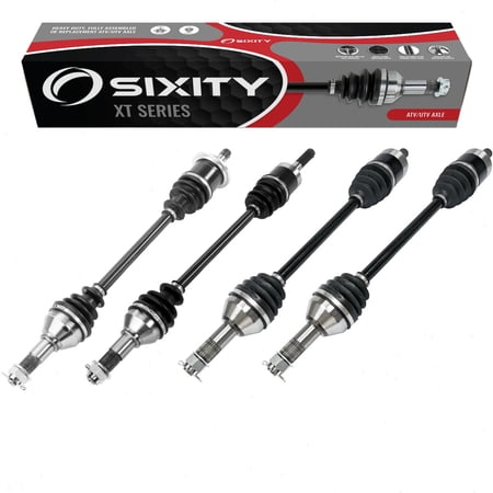 4 pc Sixity XT Front Rear Left Right Axles compatible with Can-Am Commander 1000 Mossy Oak Hunting Edition 2016
