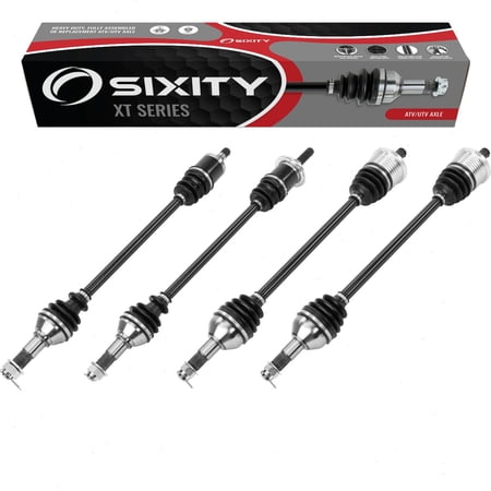 4 pc Sixity XT Front Rear Left Right Axles compatible with Can-Am Maverick 1000R DPS X rs Max 2013-2018