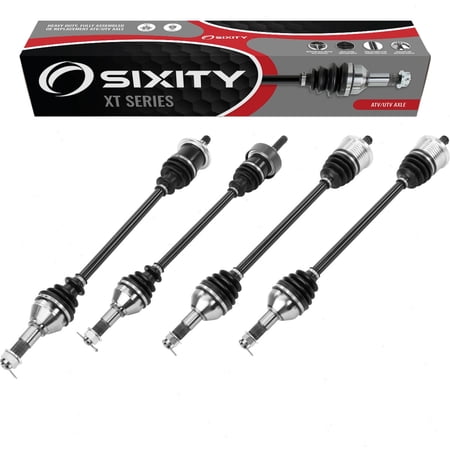 4 pc Sixity XT Front Rear Left Right Axles compatible with Can-Am Maverick 1000R X mr DPS Max 2014-2018