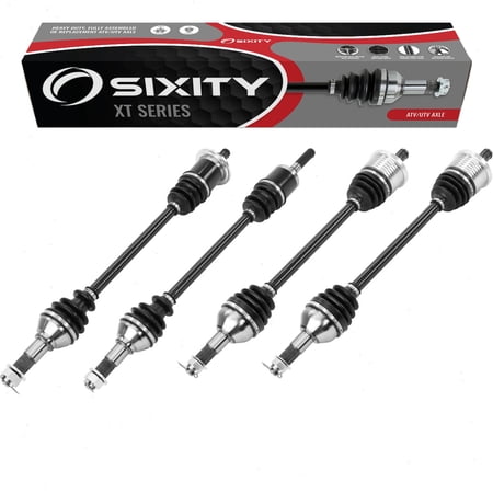 4 pc Sixity XT Front Rear Left Right Axles compatible with Can-Am Maverick 1000R X xc DPS 2014-2015