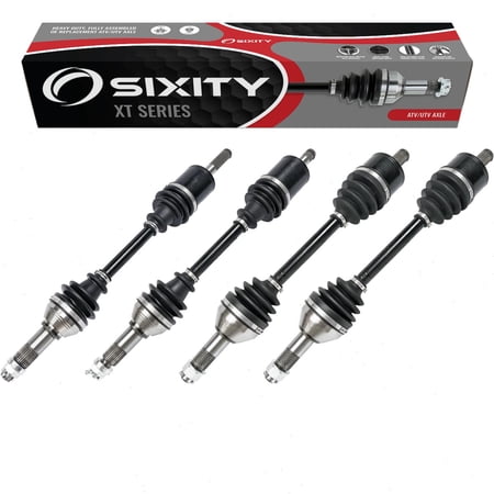 4 pc Sixity XT Front Rear Left Right Axles compatible with Can-Am Maverick Trail 1000 DPS 1000R 800 800R 2018-2021