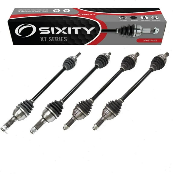 4 pc Sixity XT Front Rear Left Right Axles compatible with Can-Am Maverick X3 900 HO DS Turbo R Max RS X 2018-2020