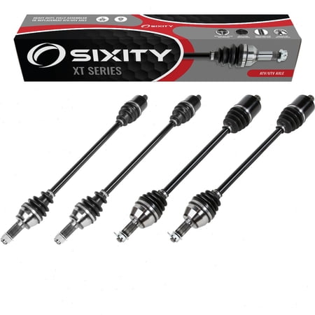 4 pc Sixity XT Front Rear Left Right Axles compatible with Polaris RZR XP 1000 EPS Desert Edition Fox High Lifter 4 2014-2015