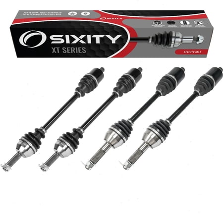 4 pc Sixity XT Front Rear Left Right Axles compatible with Polaris Ranger 500 570 EPS Crew 570-4 Premium 2019-2020