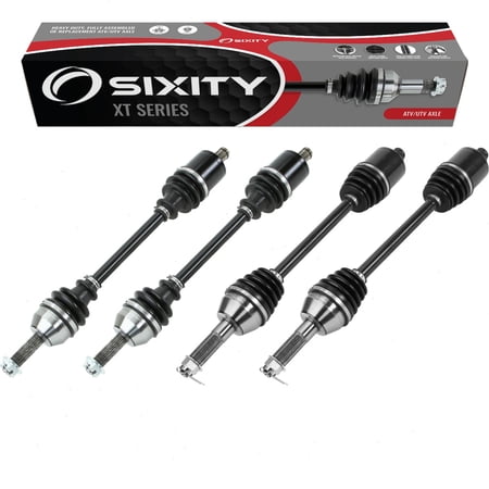 4 pc Sixity XT Front Rear Left Right Axles compatible with Polaris Ranger 570 Crew EPS LE EFI 2014