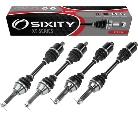 4 pc Sixity XT Front Rear Left Right Axles compatible with Polaris Sportsman 450 2007