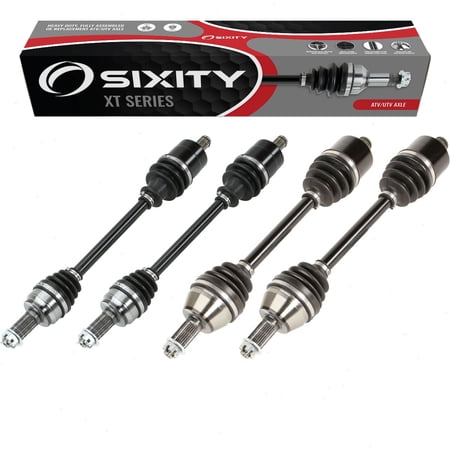 4 pc Sixity XT Front Rear Left Right Axles compatible with Polaris Sportsman 550 EFI XP w EPS 850 2009