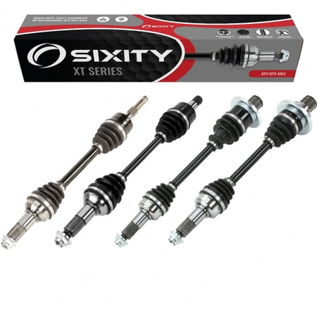4 pc Sixity XT Front Rear Left Right Axles compatible with Yamaha YFM660F Grizzly 4x4 2003-2008