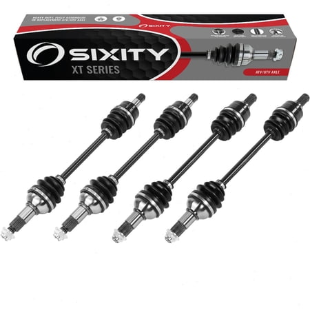 4 pc Sixity XT Front Rear Left Right Axles compatible with Yamaha YFM700 Grizzly FI 4x4 Auto EPS SE 2014-2015