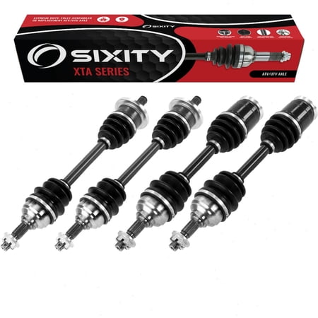 4 pc Sixity XTA Front Rear Left Right Axles compatible with Arctic Cat 250 4x4 300 MRP 2002-2004