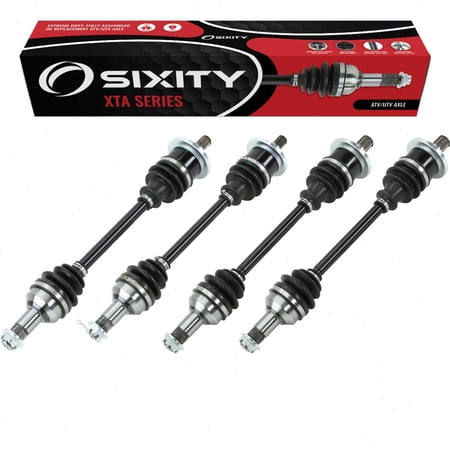 4 pc Sixity XTA Front Rear Left Right Axles compatible with Arctic Cat 400 4x4 Auto 500 LE TBX 650 H1 V-2 LE TS 2005