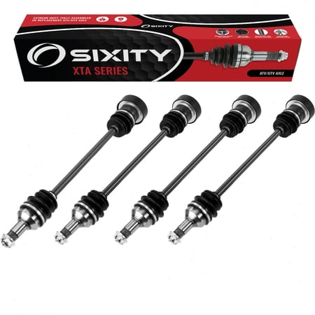 4 pc Sixity XTA Front Rear Left Right Axles compatible with Arctic Cat Prowler XTX 700 H1 EFI LE 2008-2010