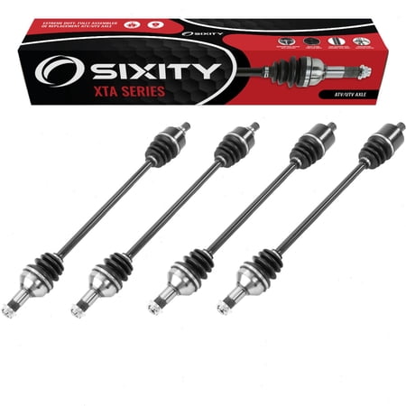 4 pc Sixity XTA Front Rear Left Right Axles compatible with Arctic Cat Wildcat 1000 LTD 4 Limited 4X X SE 2012-2016