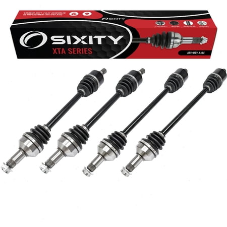 4 pc Sixity XTA Front Rear Left Right Axles compatible with Arctic Cat Wildcat Sport Limited SE XT 2015-2017