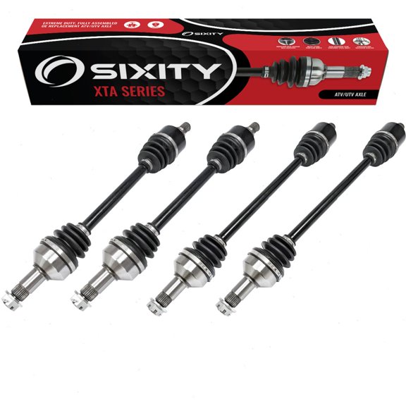 4 pc Sixity XTA Front Rear Left Right Axles compatible with Arctic Cat Wildcat Sport Limited SE XT 2015-2017