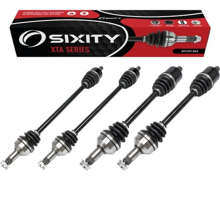 4 pc Sixity XTA Front Rear Left Right Axles compatible with Arctic Cat Wildcat Trail Limited LTD SE XT 2014-2020
